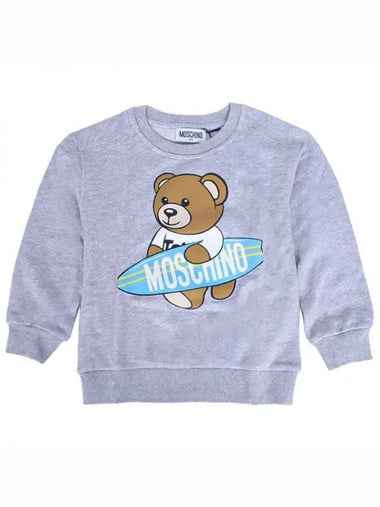 Kids Surfer Teddy Bear Sweatshirt Gray HUF084 LCA32 60926 4 8Y 270135 1119580 - MOSCHINO - BALAAN 1