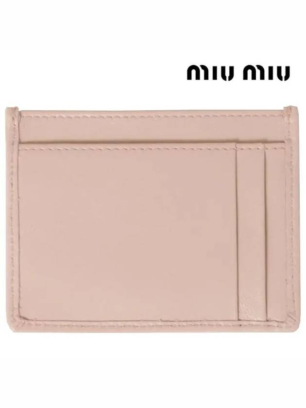 Materasse Nappa Leather Card Wallet Powder Pink - MIU MIU - BALAAN 4