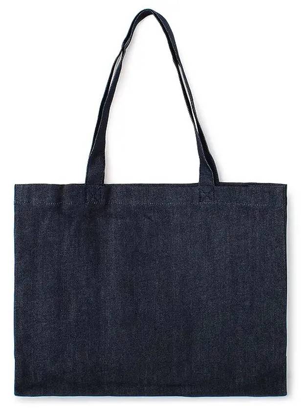 Front Logo Shoulder Tote Bag Indigo Blue - A.P.C. - BALAAN 3