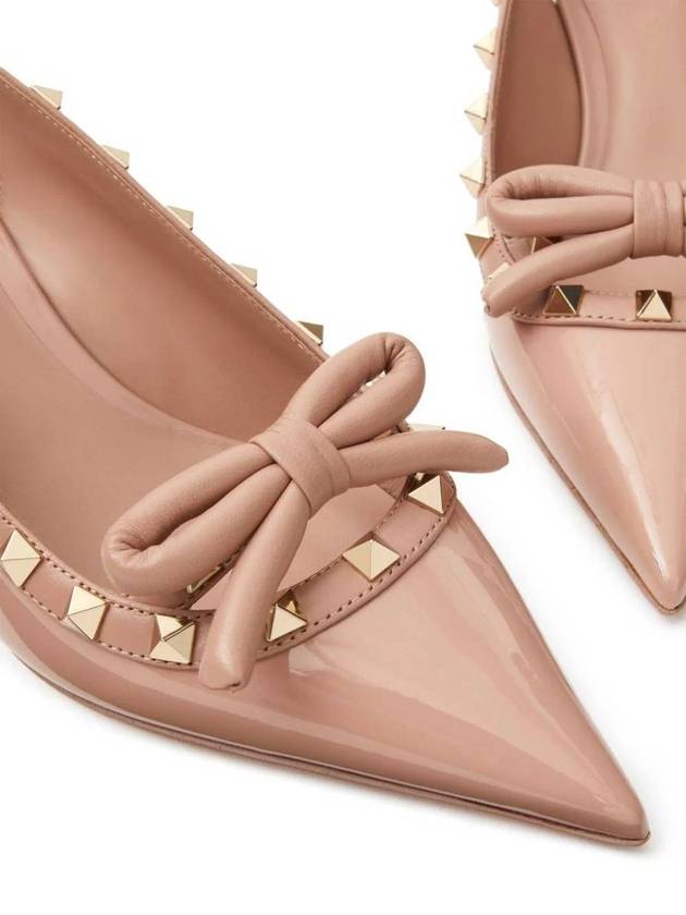 Rockstud bow slingback heel pink - VALENTINO - BALAAN 6