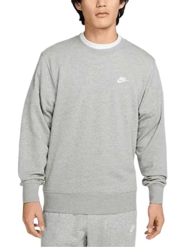 Club French Terry Crew Sweatshirt Dark Grey - NIKE - BALAAN 1