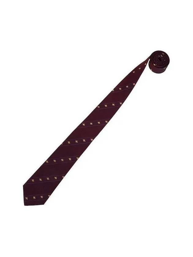 mens bee tie burgundy - GUCCI - BALAAN 4