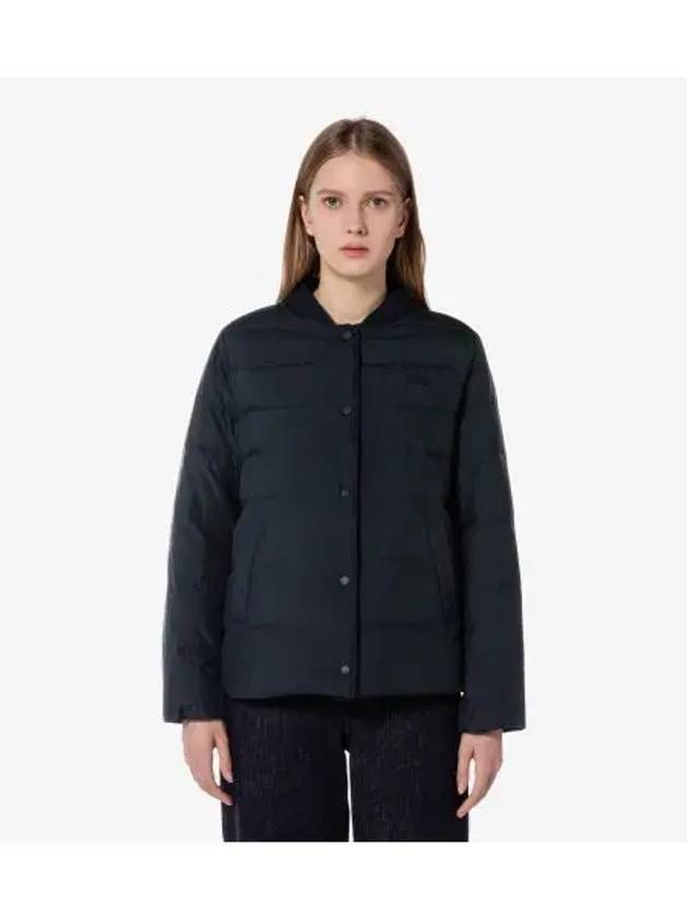 Women's Stadium Neck Lightweight Down Padding Dark Navy - LACOSTE - BALAAN 2