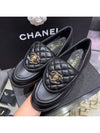 Loafers Lambskin Gold Black - CHANEL - BALAAN 3