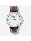 Zenith Quartz 003 Classic Leather Watch Gold Brown - MINOC - BALAAN 1