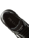 Prax 01 Re-Nylon Brushed Leather Low-Top Sneakers Black - PRADA - BALAAN 8