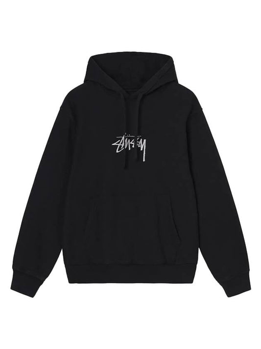 stock logo applique hoodie black - STUSSY - BALAAN 1