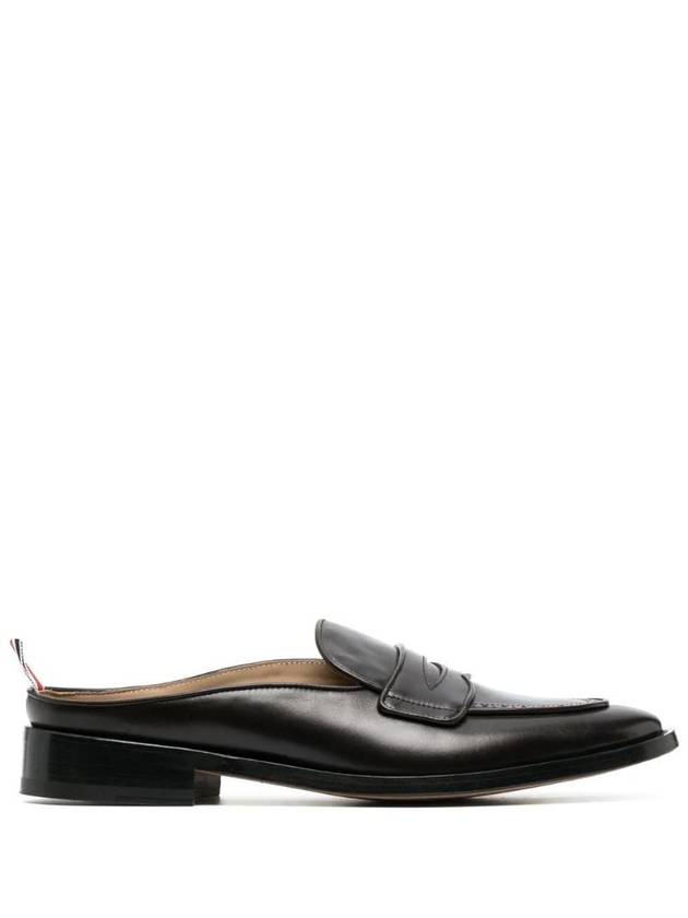 Varsity Penny Grain Leather Loafers Brown - THOM BROWNE - BALAAN 1