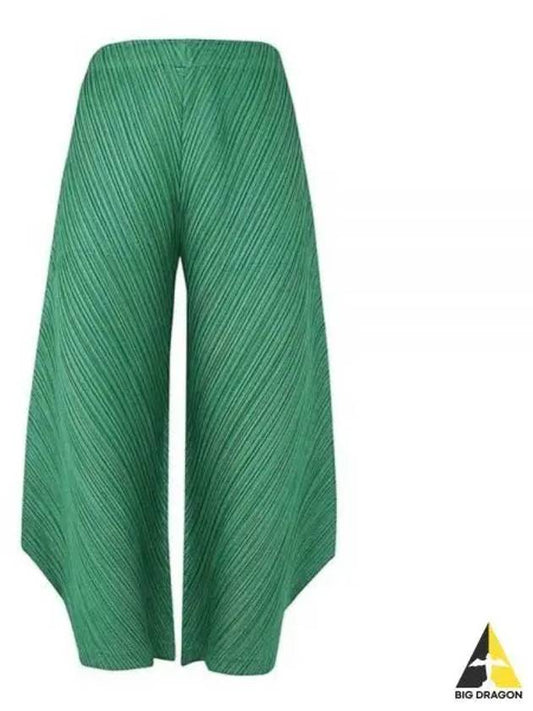 Pleated Wide Pants Green - ISSEY MIYAKE - BALAAN 2