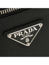 Small Saffiano Leather Pouch Black - PRADA - BALAAN 6