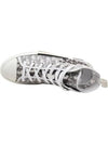 B23 Oblique Canvas High Top Sneakers White Black - DIOR - BALAAN 8