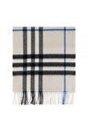 Check Cashmere Scarf Lichen - BURBERRY - BALAAN 2