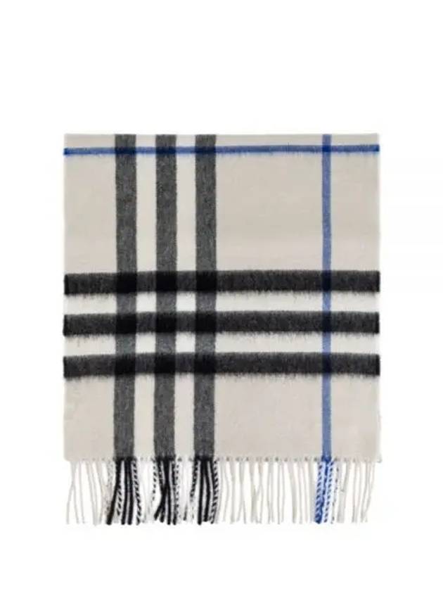 Check Cashmere Scarf Lichen - BURBERRY - BALAAN 2