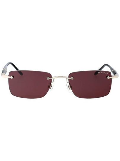 Sunglasses MB0344S 002 SILVER BLACK VIOLET - MONTBLANC - BALAAN 2