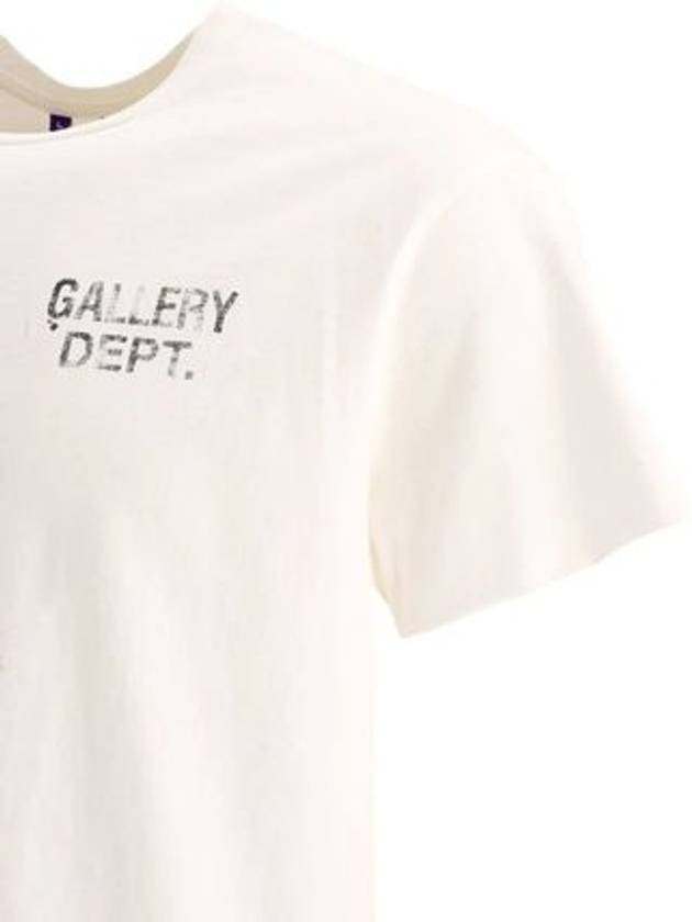 Short Sleeve T Shirt BWK 1030 WHTE White - GALLERY DEPT. - BALAAN 4