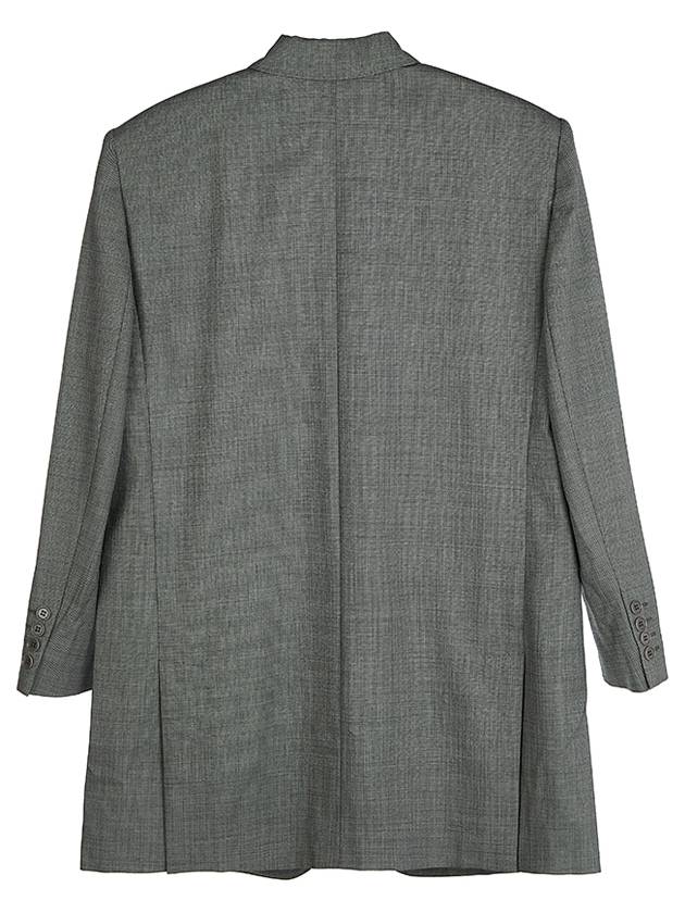 Women's Guelfo Yarn Dyed Wool Jacket Grey - MAX MARA - BALAAN 3