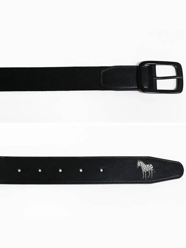 Men's Zebra Leather Belt Black - PAUL SMITH - BALAAN 3