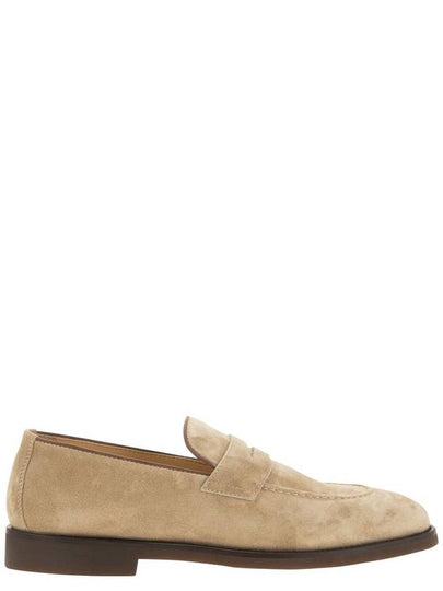 Penny Suede Loafers Beige - BRUNELLO CUCINELLI - BALAAN 2