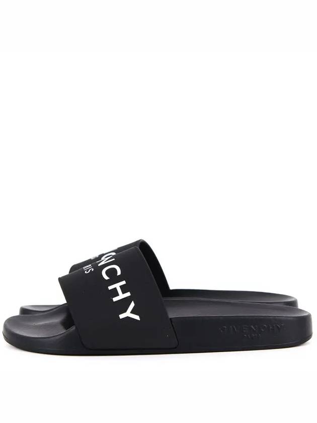 Women's Embossed Logo Slippers Black - GIVENCHY - BALAAN 3