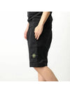 Fleece Bermuda Shorts Black - STONE ISLAND - BALAAN 6