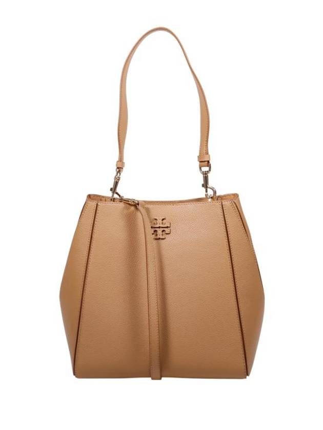 Logo Leather Bucket Bag Tiramisu - TORY BURCH - BALAAN 1