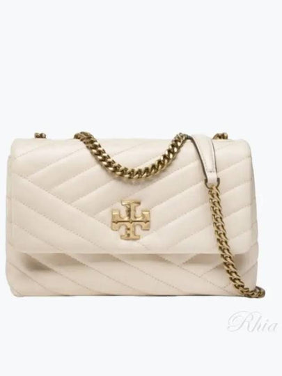 Kira Chevron Convertible Strap Small Shoulder Bag New Cream - TORY BURCH - BALAAN 2