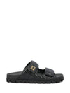 Matelassé Nappa Leather Slippers Black - MIU MIU - BALAAN 1