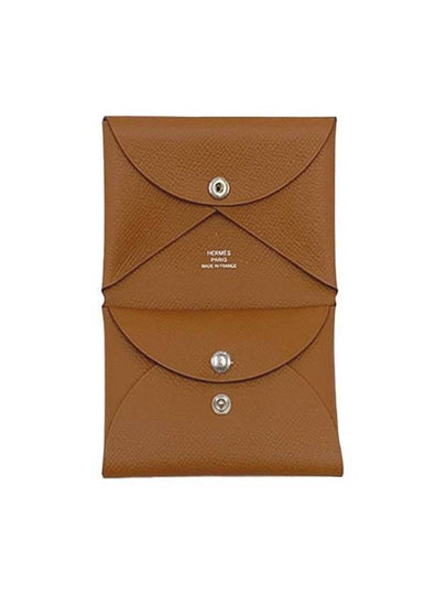 Calvi Duo Card Wallet Brown - HERMES - BALAAN 2