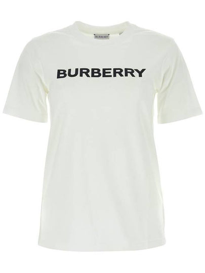 Logo Cotton Short Sleeve T-Shirt White - BURBERRY - BALAAN 2