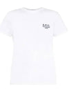 Denise Embroidered Short Sleeve T-shirt White - A.P.C. - BALAAN 2