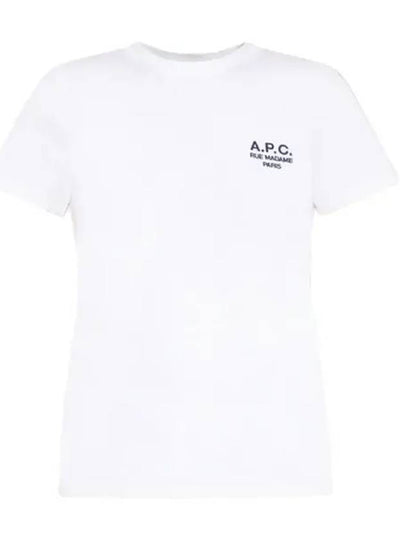 Denise Embroidered Short Sleeve T-shirt White - A.P.C. - BALAAN 2