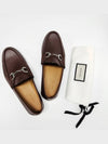 Horsesbit Nestor Grain Leather Loafers Cocoa - GUCCI - BALAAN 10