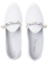 Patent Leather Loafers White - MIU MIU - BALAAN.