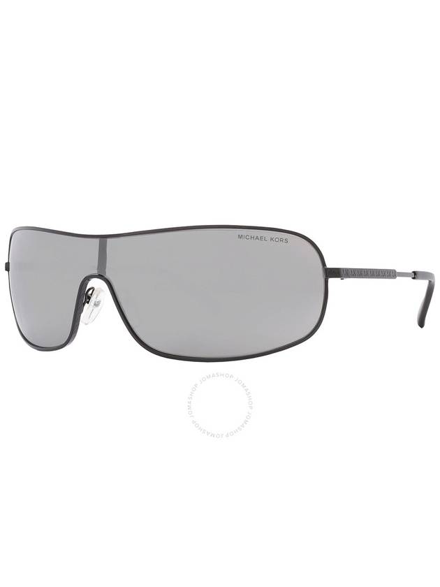 Michael Kors Aix Dark Grey Solid Mirrored Rectangular Ladies Sunglasses MK1139 10056G 38 - MICHAEL KORS - BALAAN 3