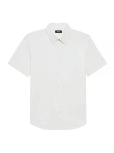 Short Sleeve Shirt N0294514 100 White - THEORY - BALAAN 1