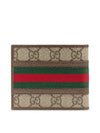 Ophidia GG Half Wallet Beige Ebony - GUCCI - BALAAN 3