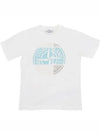 Big logo printing white kids short sleeve 741621052 V0001 - STONE ISLAND - BALAAN 2