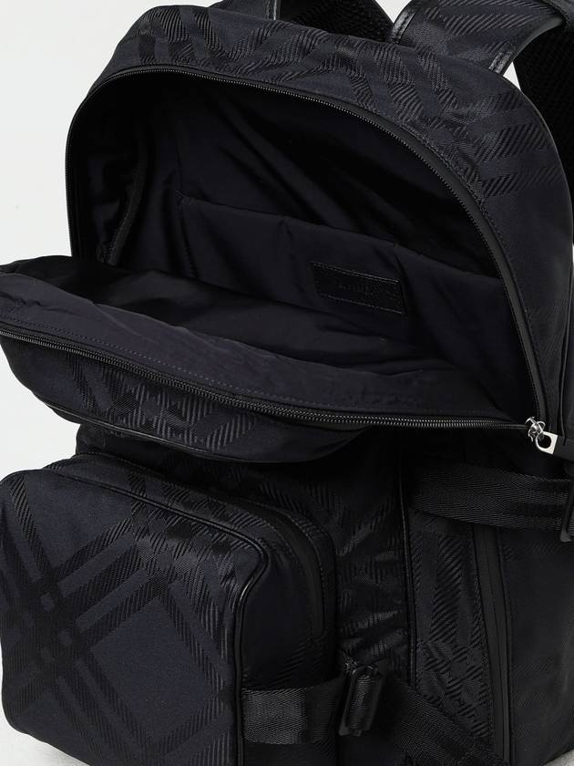 Check Print Jacquard Backpack Black - BURBERRY - BALAAN 6