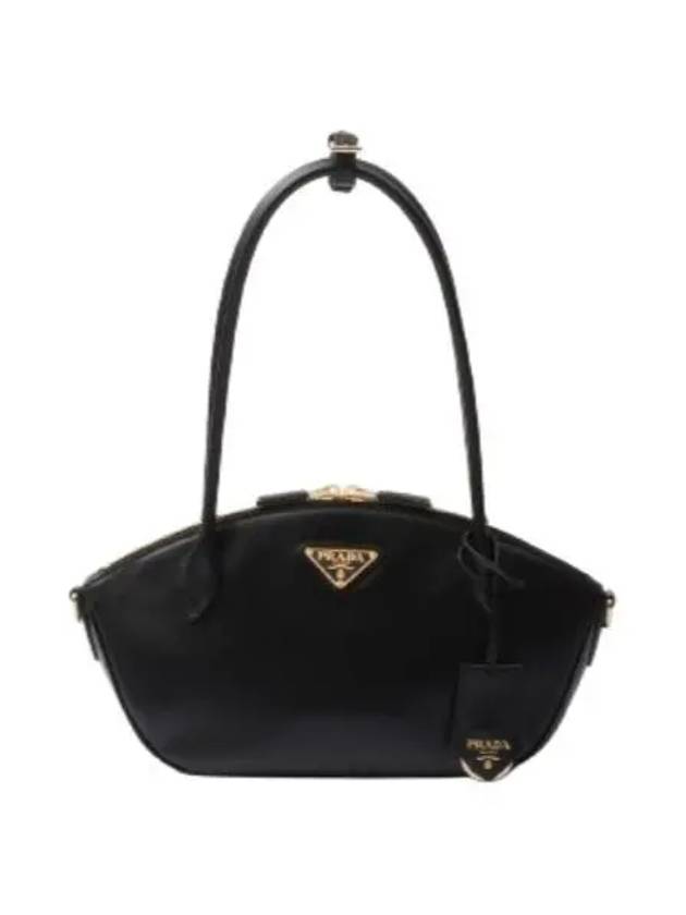 Small Leather Hand Shoulder Bag Black - PRADA - BALAAN 2