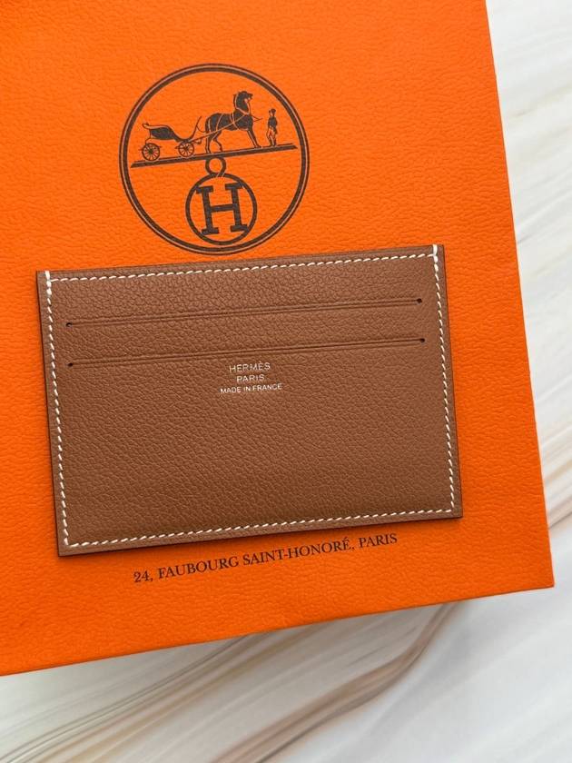 Citizen Twill Card Wallet Brown - HERMES - BALAAN 7