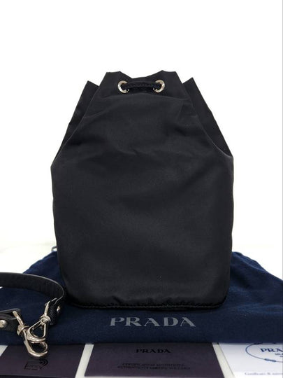 Nylon triangle logo pouch bag - PRADA - BALAAN 2