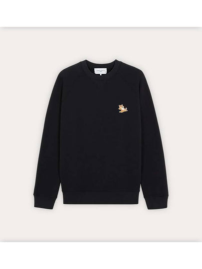 Chillax Fox Patch Classic Sweatshirt Black - MAISON KITSUNE - BALAAN 2