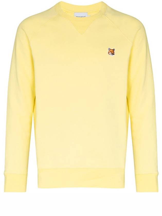 Fox Head Patch Classic Sweatshirt Light Yellow - MAISON KITSUNE - BALAAN 2