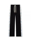 Casa Icons Embroidery Satin Tape Track Pants Black - CASABLANCA - BALAAN 2