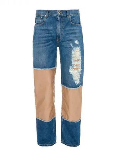 Mix panel distressed denim pants 271509 - JW ANDERSON - BALAAN 1