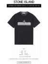 Tricromia One Print Garment Dyed Cotton Jersey Short Sleeve T-Shirt Black - STONE ISLAND - BALAAN 3