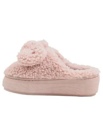 KITSON poppy fur slippers pink - KITON - BALAAN 1