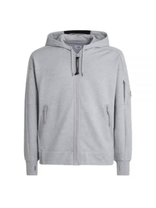 Diagonal Raised Fleece Lens Hooded Jacket Light Grey - CP COMPANY - BALAAN 2