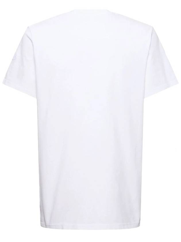 Men s Pixel Logo Short Sleeve T Shirt White 8C000048392700A - MONCLER - BALAAN 2