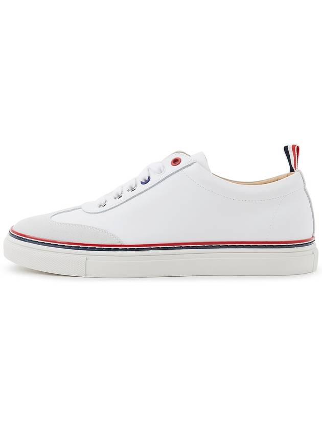 RWB Cupsole Rubber Calfskin Trainer Sneakers White - THOM BROWNE - BALAAN 5